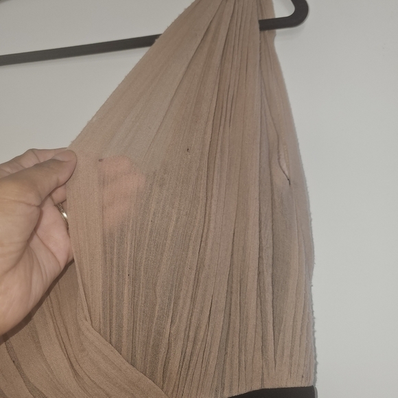 ALEXANDER Wang Womens One Shoulder Dress tan black Size 0 - Picture 11 of 15